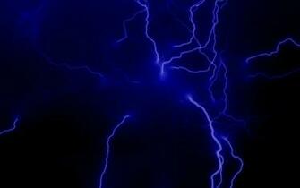 Blue Thunder Background Abstract Wallpaper