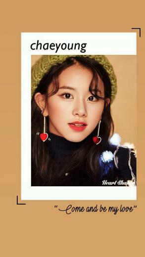 Son Chaeyoung Twice Heart Shaker Lockscreen