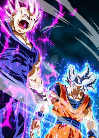 Goku Ultra Instintc And Vegeta Ego By Alejandrodbs