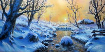 Winter Digital Art By Feliks Wallpaper