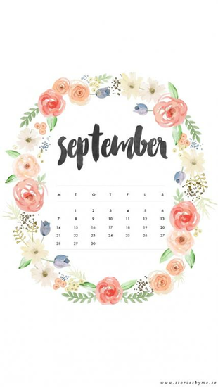 Cute September Calendar Wallpaper Kamenitzafanclub