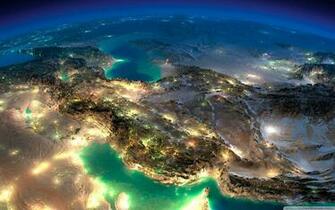 Very Nice Satellite Image Of Iran 4k HD Desktop Wallpaper For