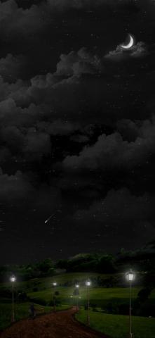 Eerie Night Dark Background Wallpaper Phone