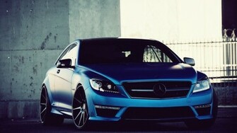 Blue Mercedes Car Wallpaper
