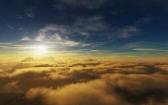 Fond D Cran Nuages Wallpaper