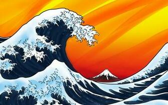 The Great Wave Ukiyo E Wallpaper