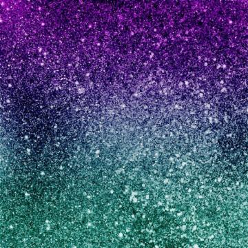 Pretty Sparkly Purple Blue Turquoise Glitter Gradient Throw Pillow