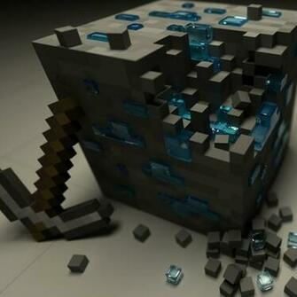 Minecraft Pixelart 3d Render Wallpaper