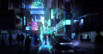 Cyberpunk Street Night 4k Wallpaper HD Artist