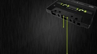 Music Dark Wallpaper Tape Casette Digital