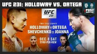 Ufc Post Show Max Holloway Vs Brian Ortega