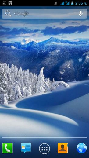 Beautiful Snow Live Wallpaper Screenshot