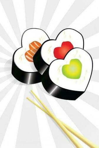 I Love Sushi Cute Wallpaper iPhone