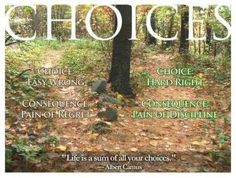 Choices Life Is A Sum Of All Your