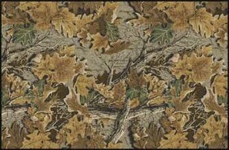 Duck Camo Print Wallpaper Solid Area Rug