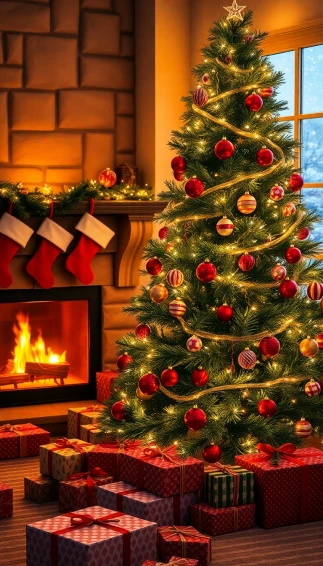 Christmas Round Wallpaper