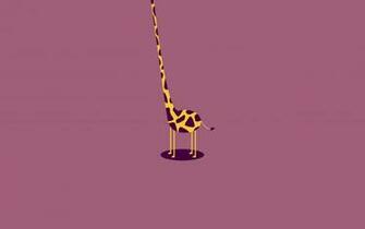 Giraffe Desktop Wallpaper Stretching Background