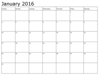 Calendar Australia January Canada