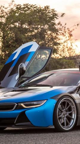 Wallpaper Vorsteiner Vr E Bmw I8 Supercar Sport Cars Blue