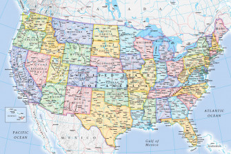 Map Wallpaper Usa Political From Love Maps On