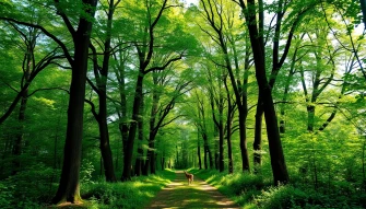 Beautiful Green Forest Wallpaper