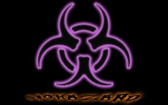 Purple Biohazard Wallpaper HD