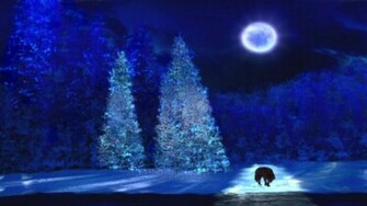 Lone Winter Wolf Wallpaper