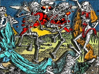 Grateful Dead Wallpaper Skeleton And Roses