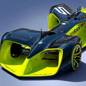 Tron Legacy Designer Unveils New Autonomous Formula E Race Car