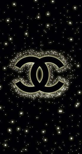Chanel Logo Background Black