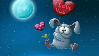 Love You Cartoon HD Wallpaper Pc Photo