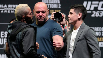 Deiveson Figueiredo And Brandon Moreno Face Wallpaper