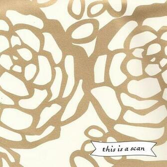 Petal Pusher Ivory Gold Wallpaper Little Crown Interiors