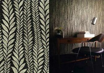 Harlequin Arkona Florian Black And Gold Wallpaper