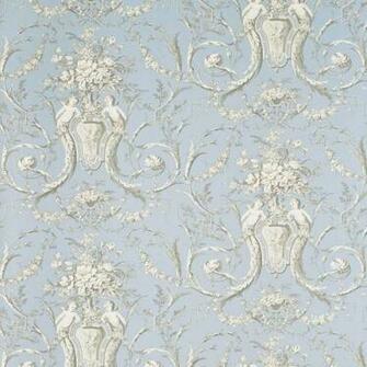 Home Wallpaper Sanderson Toile Cherubs