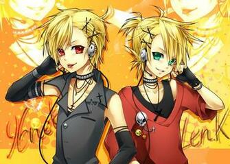 Blondes Vocaloid Blue Eyes Nekomimi Kagamine Rin Red
