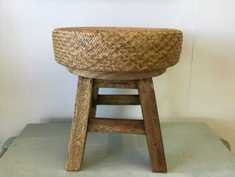 Hawaiian Lauhala Chair Height13 Width12 Hana Hou