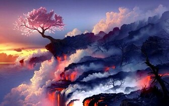 Cherry Blossom Wallpaper Lava Myspace Background