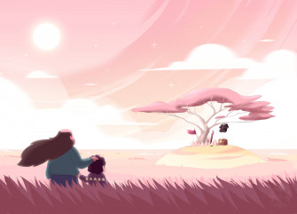 Greg And Steven Universe iPad Wallpaper