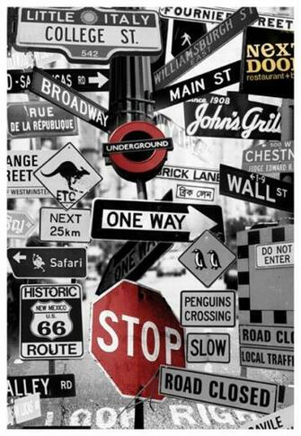 Street Signs Mural By Mr Perswall Wallpaper Direct