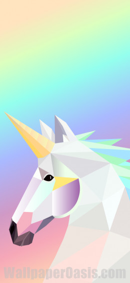 Geometric Unicorn iPhone Wallpaper