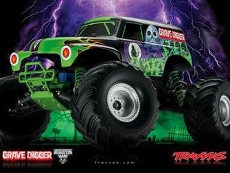 Grave Digger Monster Truck Race Racing Lk Wallpaper