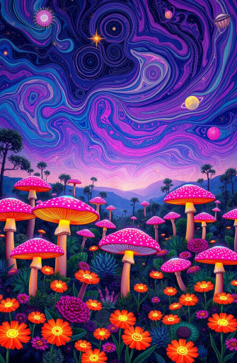 Trippy Shroom Wallpaper