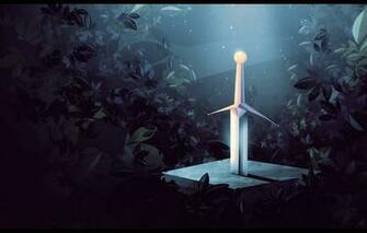 Wallpaper The Sword In Stone Ivy Plants Minimalism