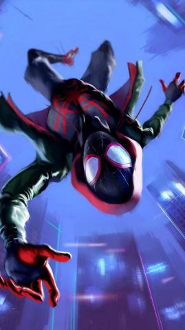 Miles Morales In Spider Man Into The Verse