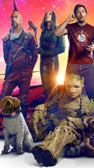 Guardians Of The Galaxy Groot Rocket Raccoon Gamora 4k Wallpaper