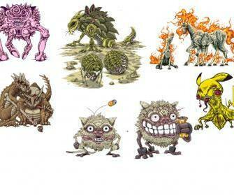 Pokemon Pikachu Ponyta Rapidash Cubone Sandslash Marowak