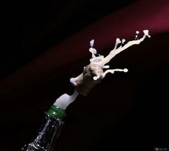 Champagne Against A Dark Background Solemn Moment