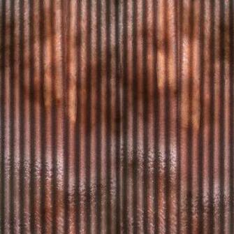 Rusted Metal Resembling The Tin On Roof Old Houses