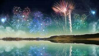 Animated Fireworks Powerful Women Wallpaper Happy New